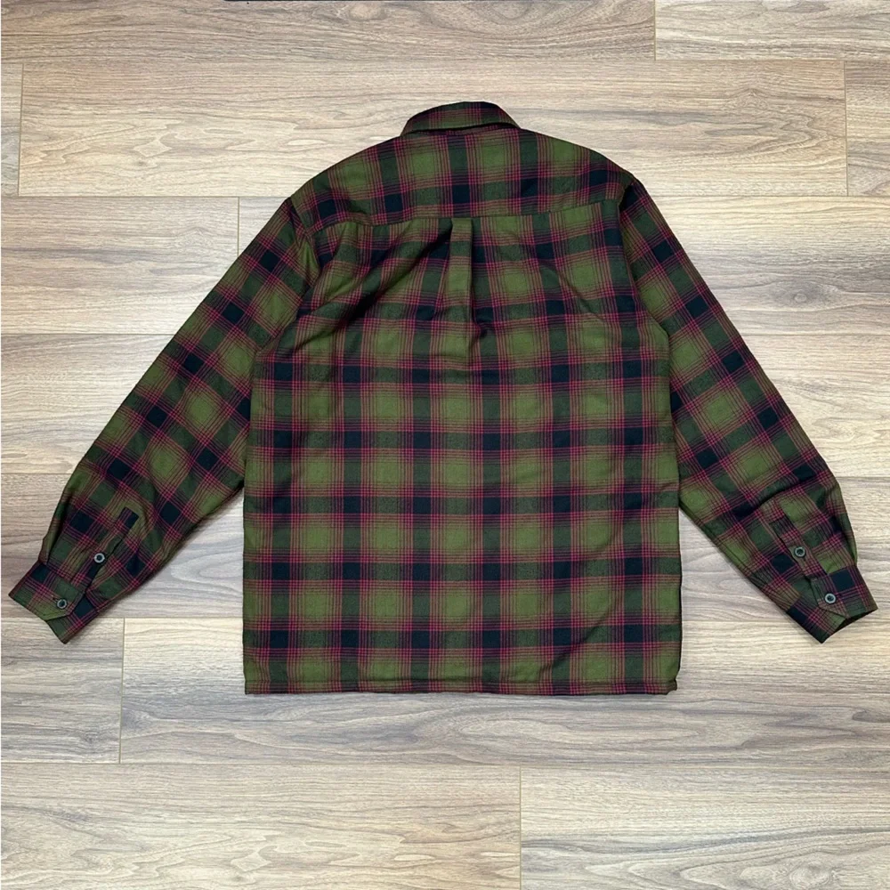 Dixxon Flannel The Payback Jacket Quilted Pearl Snap in Green/Black Size Large
